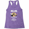 predator movie dillon licensed adult Racerback Tank
