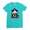 pirate panda Ladies Fitted T-Shirt