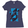 BORN TO BE AWESOME Ladies Fitted T-Shirt