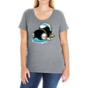drooly snake slug thing Ladies Curvy T-Shirt