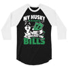 my husky is in charge! 3/4 Sleeve Shirt