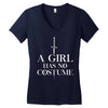 a girl has no costume Women's V-Neck T-Shirt
