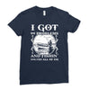 99 problems   fishin' solves all of em Ladies Fitted T-Shirt