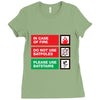 bat safety Ladies Fitted T-Shirt