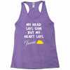 my head says gym but my heart say tacos Racerback Tank