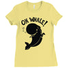 oh whale! Ladies Fitted T-Shirt