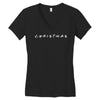 friends tv show parody christmas Women's V-Neck T-Shirt