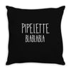 pipelette Throw Pillow