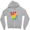 the magical kittencorn Zipper Hoodie