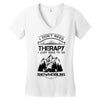 I Don't Need Therapy Just to Go Snowmobiling Women's V-Neck T-Shirt