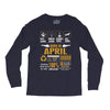 Born April  Multitasking Problem Solving Tees Long Sleeve Shirts