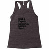 rock paper scissors lizard spock big bang theory geek nerd gift t shir Racerback Tank
