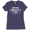 resting grinch face dr Ladies Fitted T-Shirt