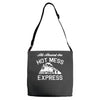 all aboard hot mess express train Adjustable Strap Totes