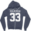 polk high Zipper Hoodie