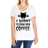 coffee drinkers Ladies Curvy T-Shirt