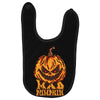 mad halloween pumpkin Baby Bibs