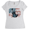 us flag Women's Triblend Scoop T-shirt