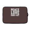 peace. love. sandy feet. Laptop sleeve