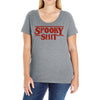 spooky shit Ladies Curvy T-Shirt