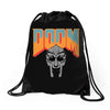 Doom With Mask Drawstring Bags