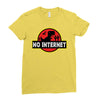 No Internet Ladies Fitted T-Shirt