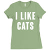 i like cats Ladies Fitted T-Shirt
