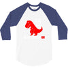 funny dino 3/4 Sleeve Shirt