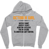 October Girl Hated By Many Zipper Hoodie