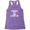chain smoker disc Racerback Tank