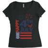 happy 4th of july Women's Triblend Scoop T-shirt