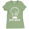 0 100 real quick Ladies Fitted T-Shirt