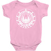 battlestar galactica distressed badge Baby Bodysuit
