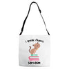 i speak fluent sarcazm Adjustable Strap Totes