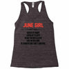 June Girl Hated By Many Racerback Tank