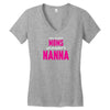 Only The Best Moms Get Promoted To Nanna Women's V-Neck T-Shirt