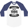 Premium Vintage  1986 3/4 Sleeve Shirt