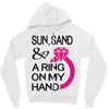 sun, sand &amp; a ring on my hand Zipper Hoodie
