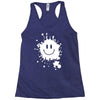 mud splatter smiley face smile forrest gump movie Racerback Tank