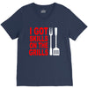 got skills on the grills apron V-Neck Tee
