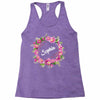 Floral Baby Name Racerback Tank