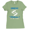 Uncle is my Name Fishing Is My Game Ladies Fitted T-Shirt