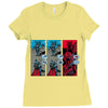 rock, paper, dragon Ladies Fitted T-Shirt