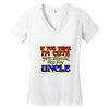 i'm cute see my uncle Women's V-Neck T-Shirt