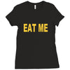 eat me pizza ringer Ladies Fitted T-Shirt