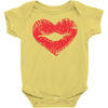 lip print heart Baby Onesie