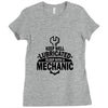 keep well lubricated sleep with a mechanic Ladies Fitted T-Shirt