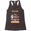 walk away i have anger issues Racerback Tank