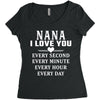 I Love You Nana Women's Triblend Scoop T-shirt
