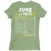 June Girl Facts Gemini Ladies Fitted T-Shirt